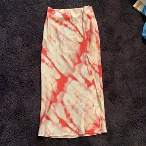 CUTEST TIE DYE PRINCESS POLLY SKIRT W SLIT
